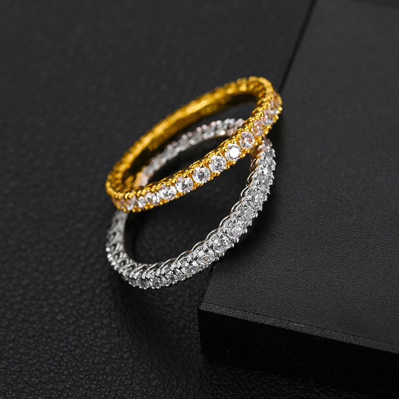Moissanite Full Eternity Band Ring, image 4