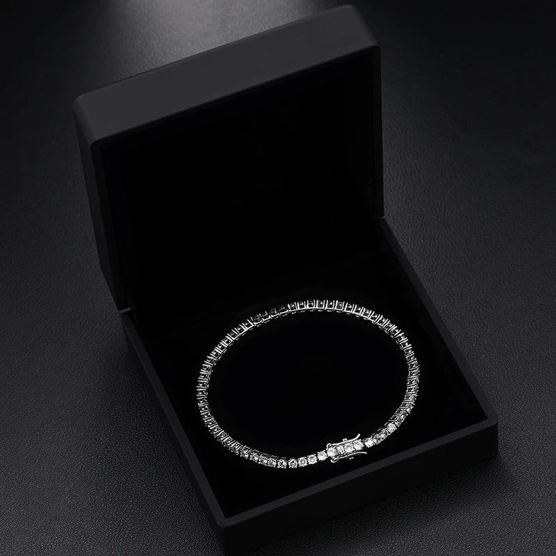 3mm to 5mm Moissanite Tennis Bracelet for Men, image 6