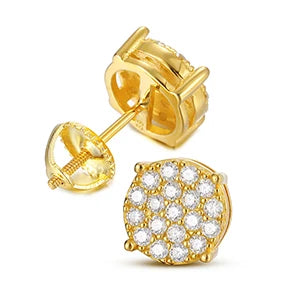 Moissanite Cluster Stud Earrings, image 8