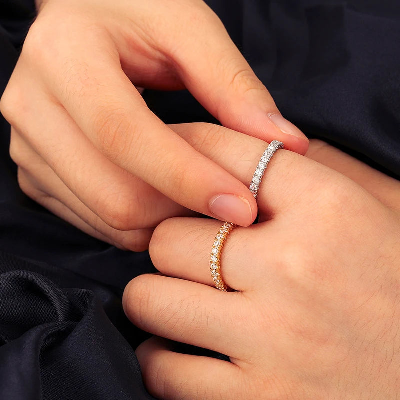 Moissanite Full Eternity Band Ring, image 6