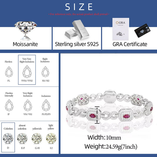 Iced Out Sugar Cube Link Bracelet for Men, image 3