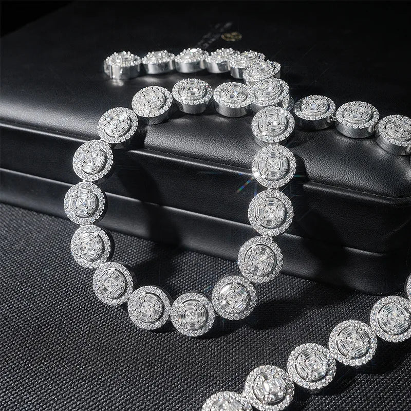13mm Iced Out Round Link Chain for Men