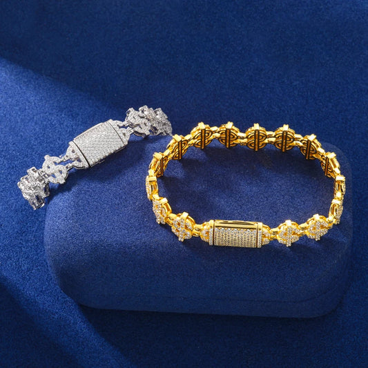 Dollar Sign Link Bracelet, image 4