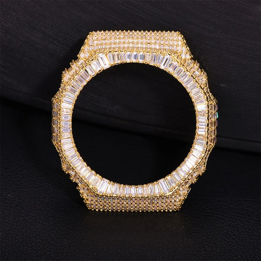 Iced Out Baguette Watch Bezel, image 4