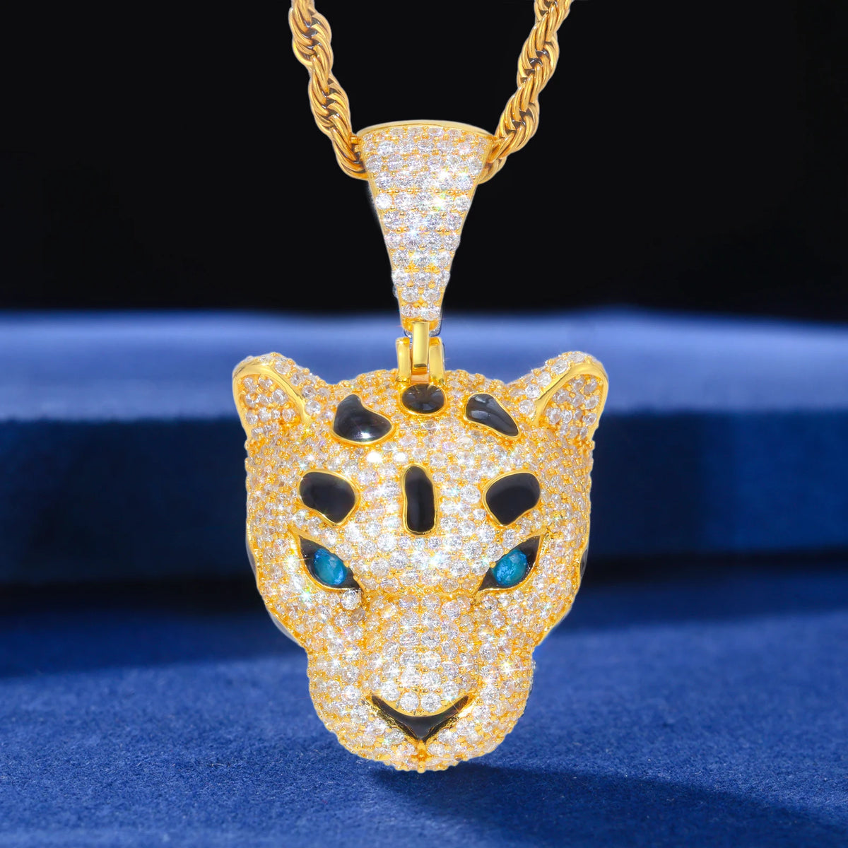 Iced Out Animal Head Pendant for Men, image 10