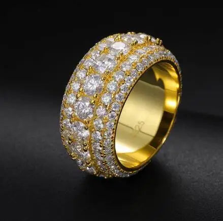 Iced Out Moissanite Rings for Men, image 21