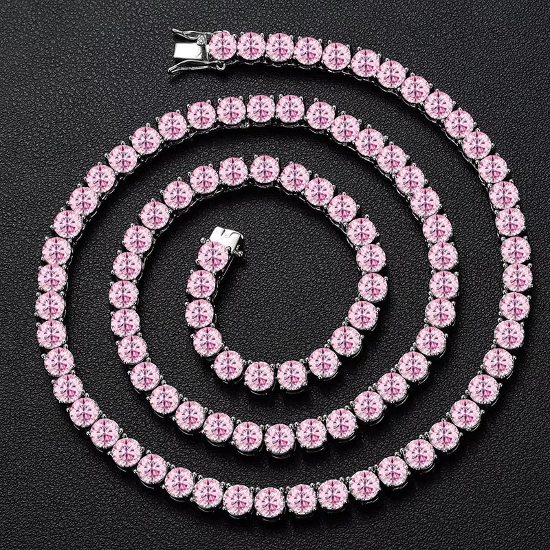 Colourful Tennis Chain Necklace or Bracelet, image 14