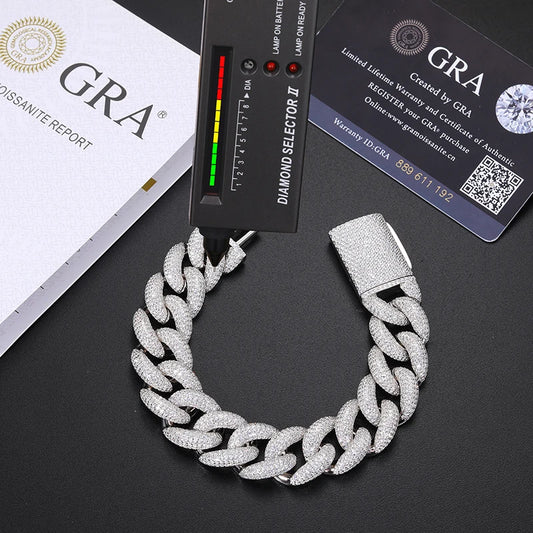 14mm Iced Out Cuban Link Bracelet for Men, image 3