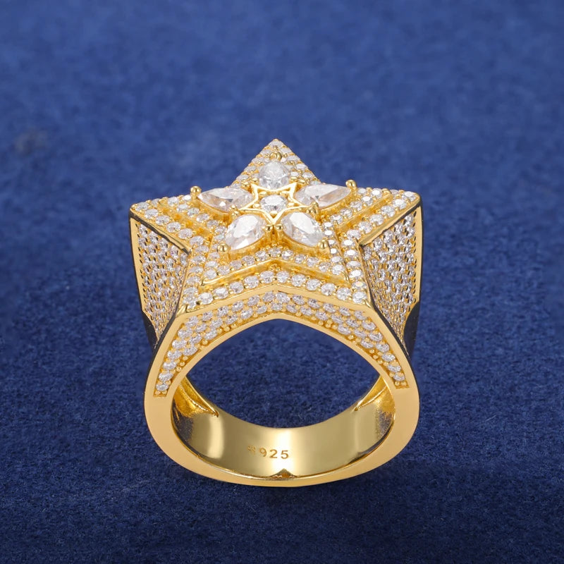 Iced Out Pave Star Ring, image 5