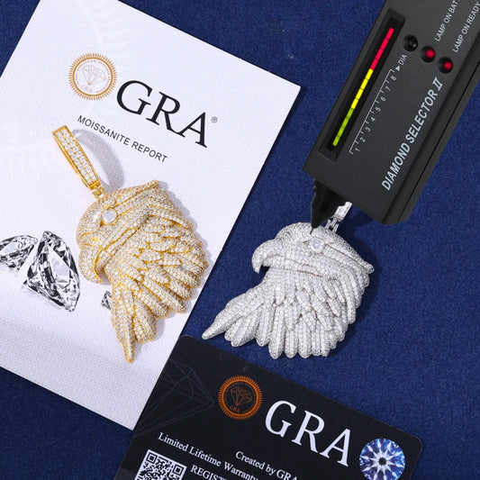 Iced Out Bald Eagle Pendant Necklace for Men, image 5
