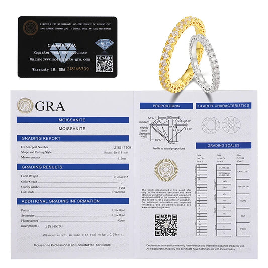 Iced Out Moissanite Eternity Band Ring, image 6