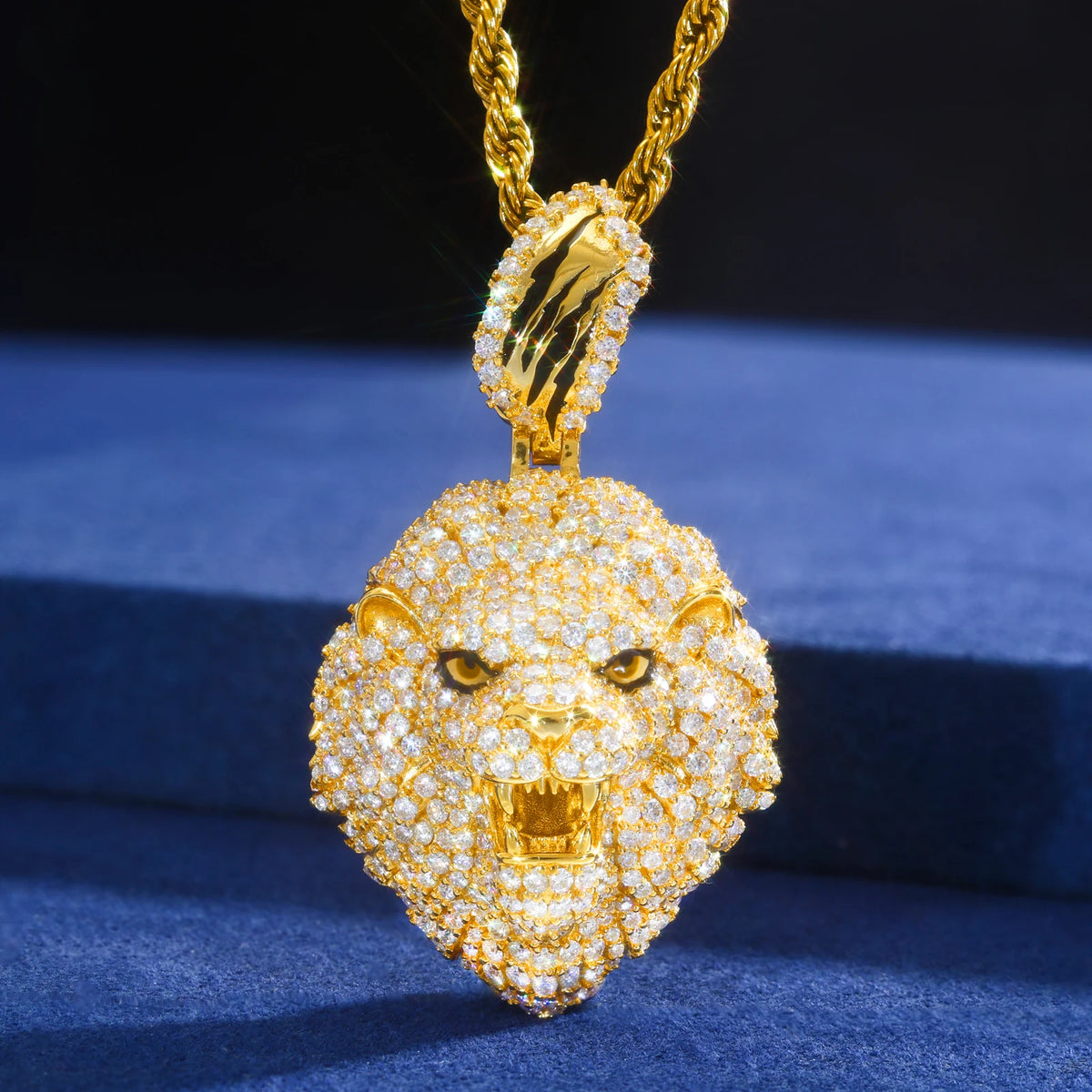 Iced Out Animal Head Pendant for Men, image 13