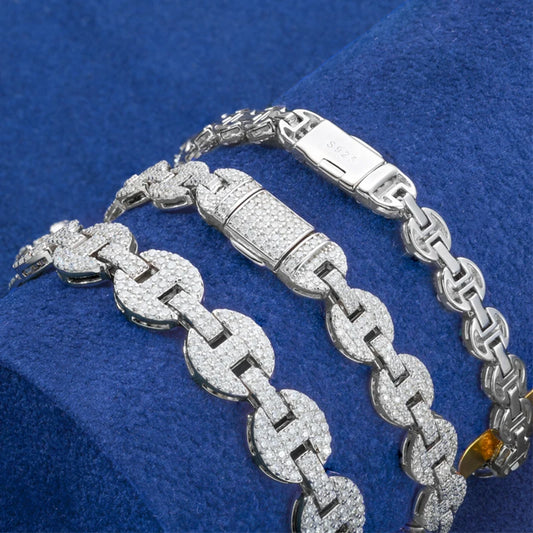6mm to 10mm Moissanite Mariner Link Bracelet, image 5
