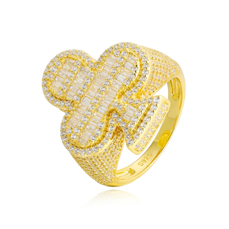 Iced Out Club Suit Ring for Men, image 8