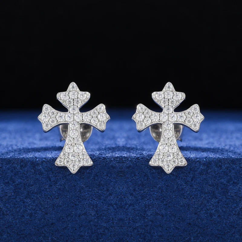 Moissanite Stud Earrings for Men, image 18