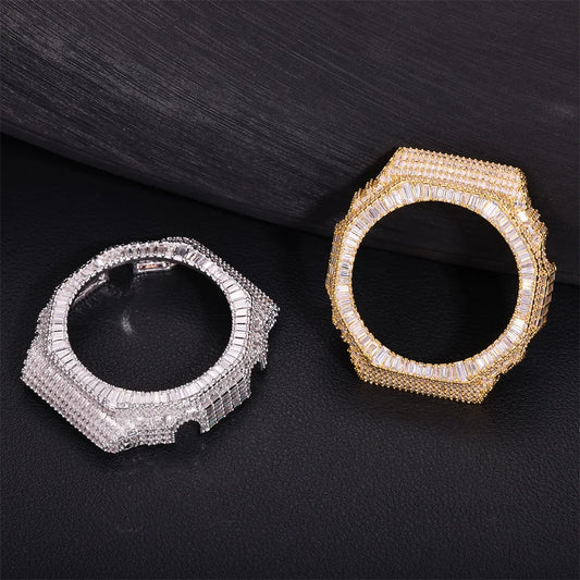 Iced Out Baguette Watch Bezel, image 3