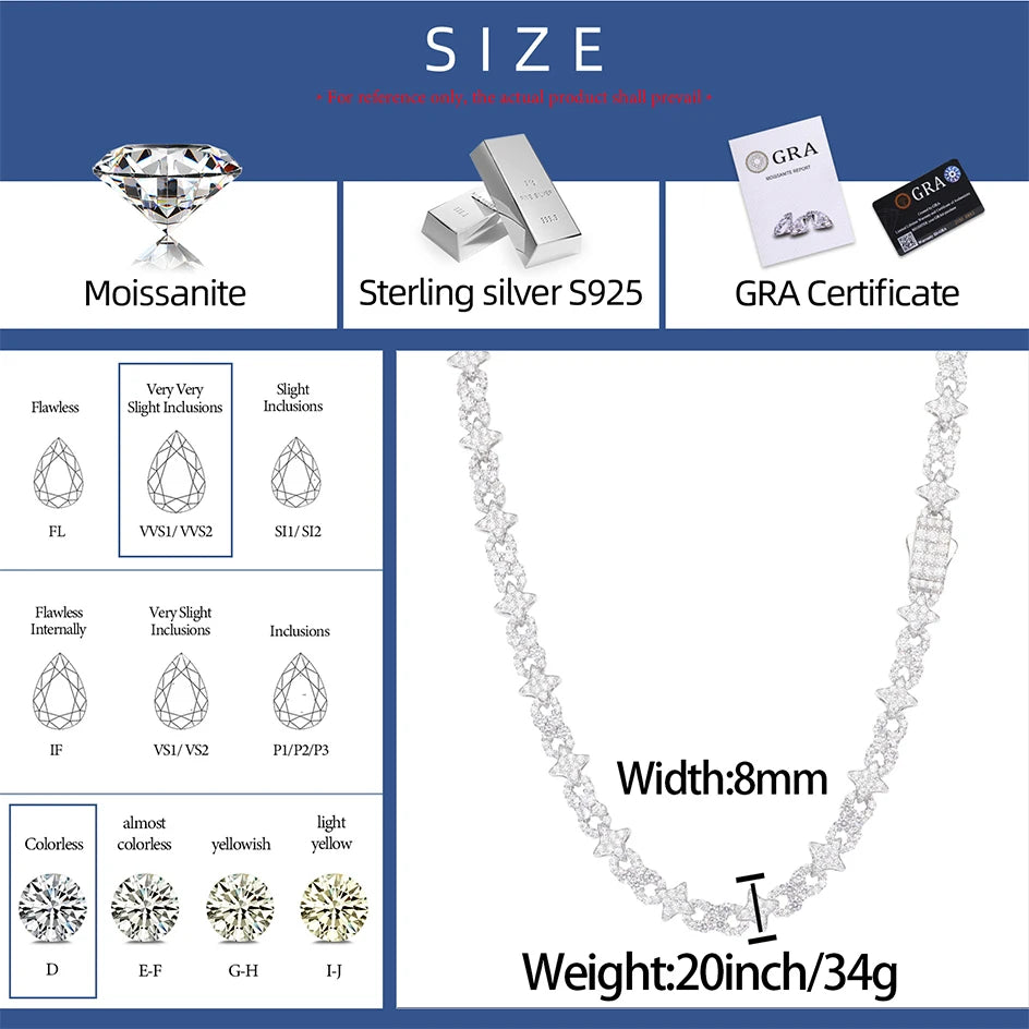 8mm Iced Out Infinity Link Necklace or Bracelet for Men, image 3