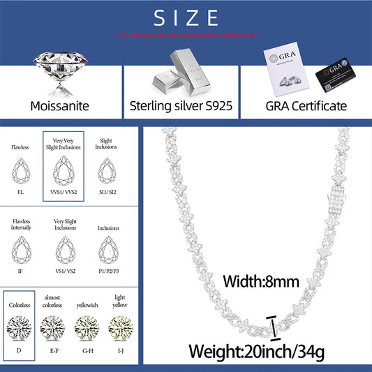 8mm Iced Out Infinity Link Necklace or Bracelet for Men, image 3