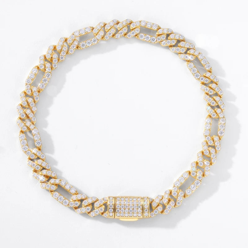 6mm Moissanite Cuban Link Bracelet