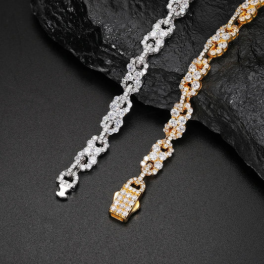 Moissanite Cuban Link Bracelet for Men, image 6