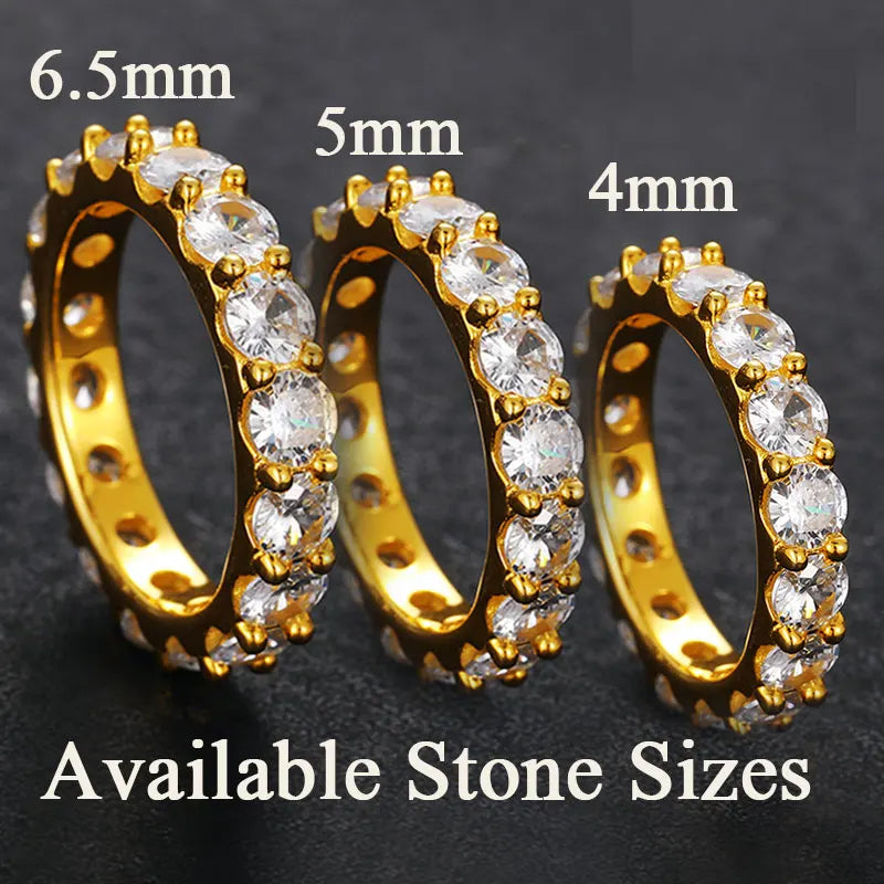 Moissanite Full Eternity Band Ring for Men, image 7