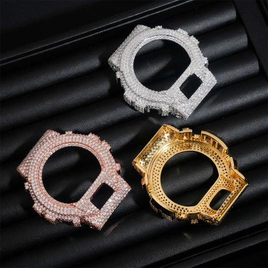 Iced Out Moissanite Watch Case
