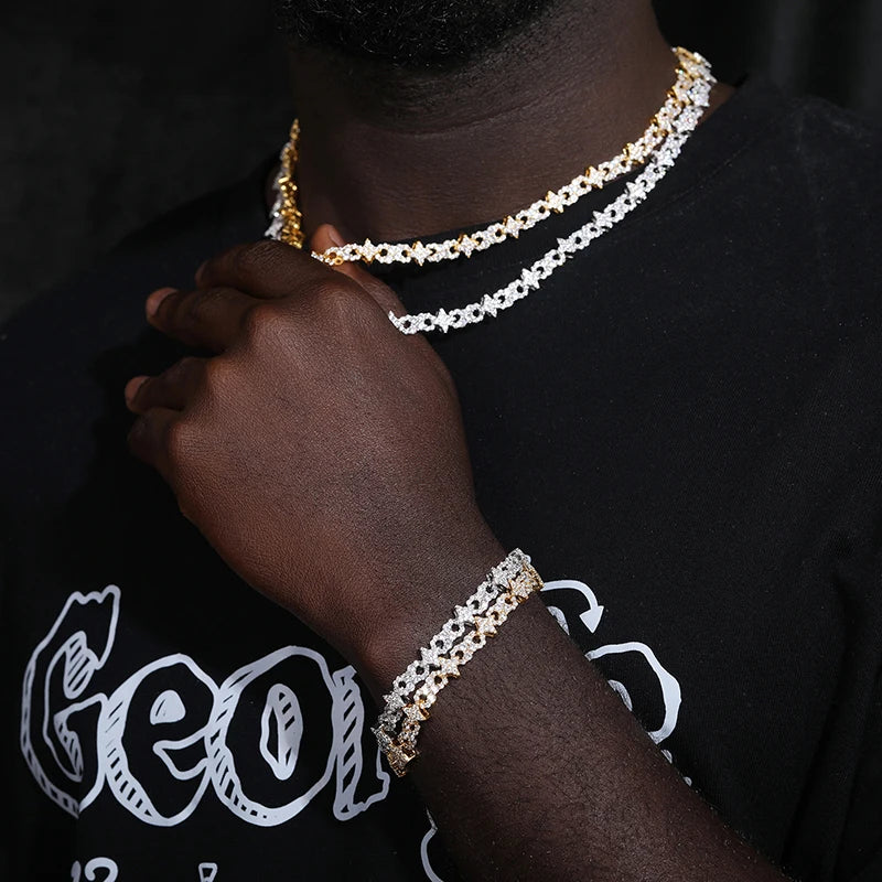 8mm Iced Out Infinity Link Necklace or Bracelet for Men, image 7