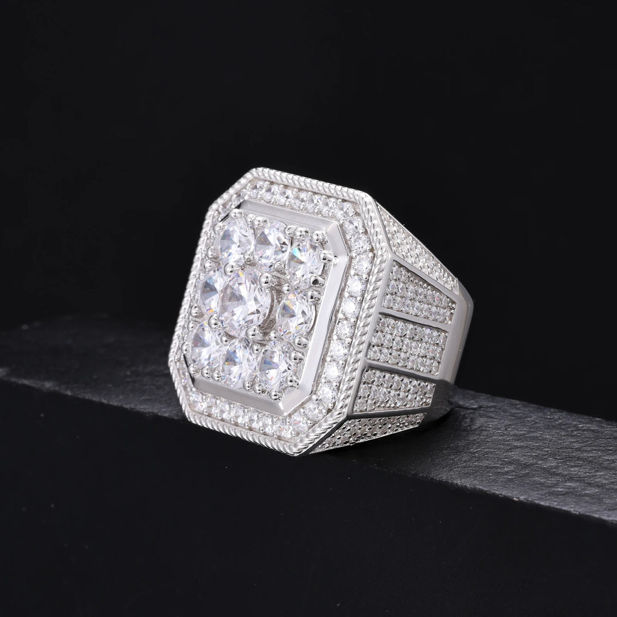 Square Signet Ring for Men, image 4