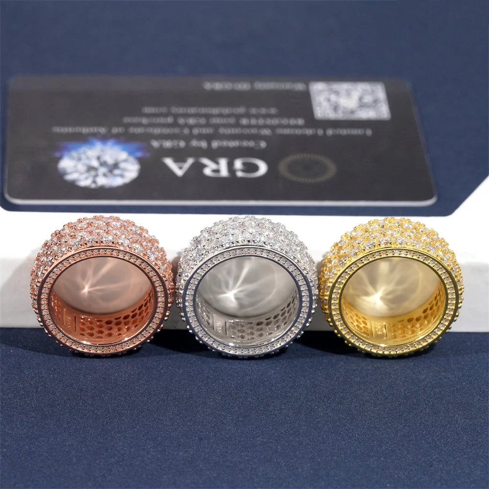 Wide Pave Band Ring for Men, image 6