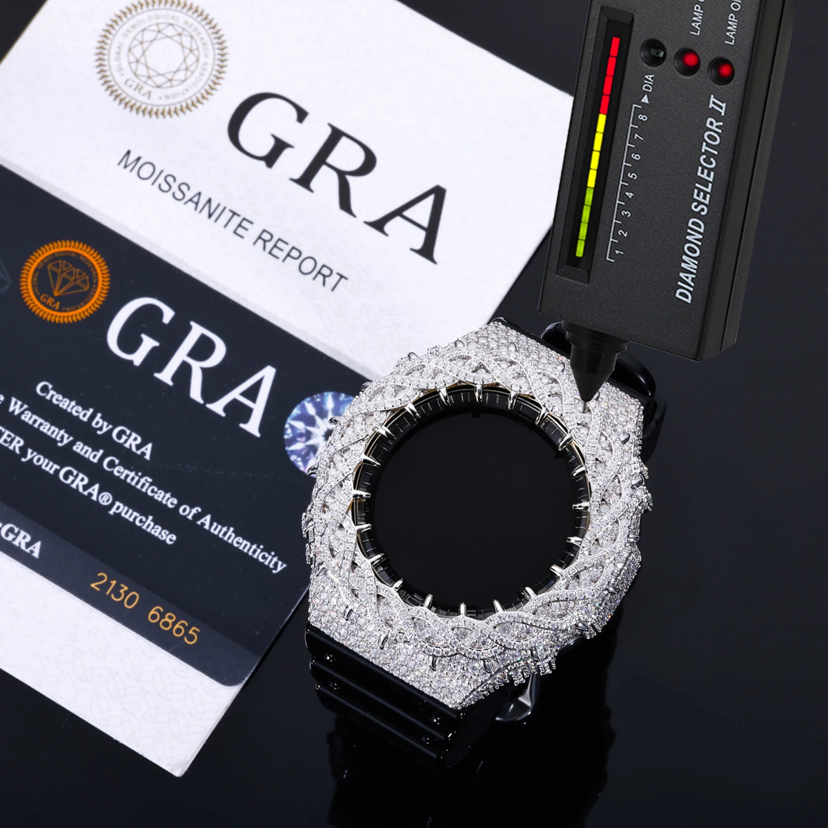 Iced Out Thorn Watch Bezel, image 4