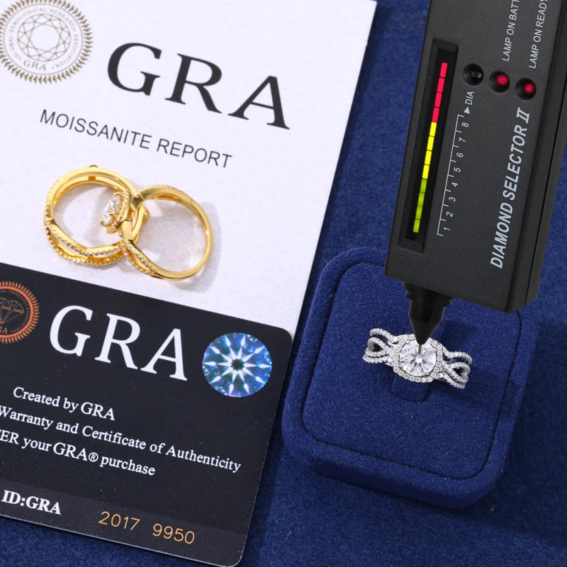 Moissanite Ring Set, image 4
