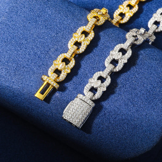 Iced Out Infinity Link Bracelet or Necklace, image 4