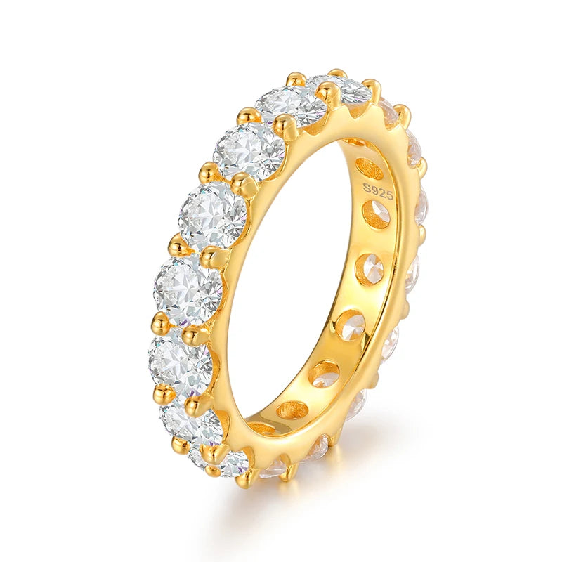 Moissanite Full Eternity Band Ring for Men, image 2