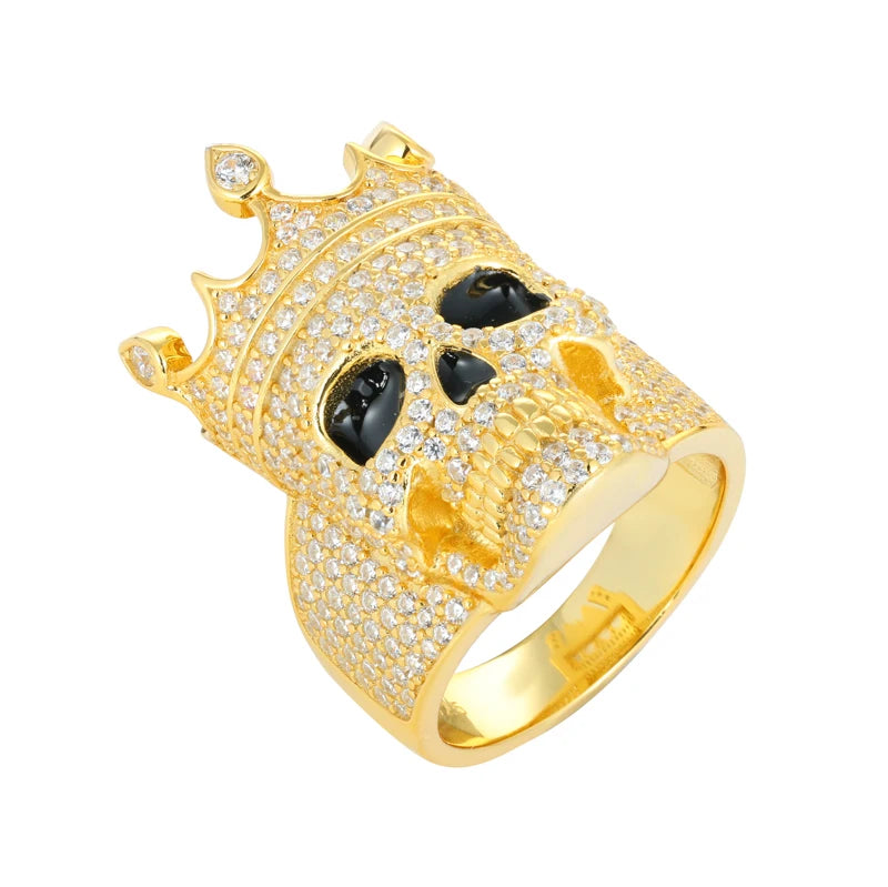 Iced Out Moissanite Animal Signet Ring for Men, image 7