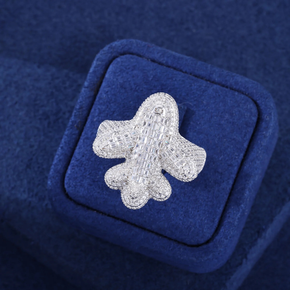 Iced Out Airplane Ring for Men, image 5