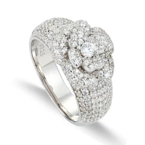 Moissanite or Cubic Zirconia Statement Ring for Men