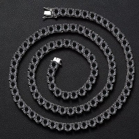 Colourful Tennis Chain Necklace or Bracelet