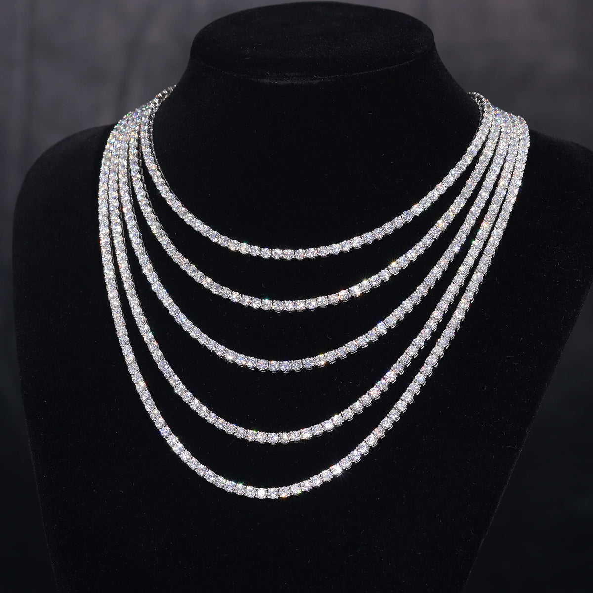 Moissanite Tennis Necklace, image 6