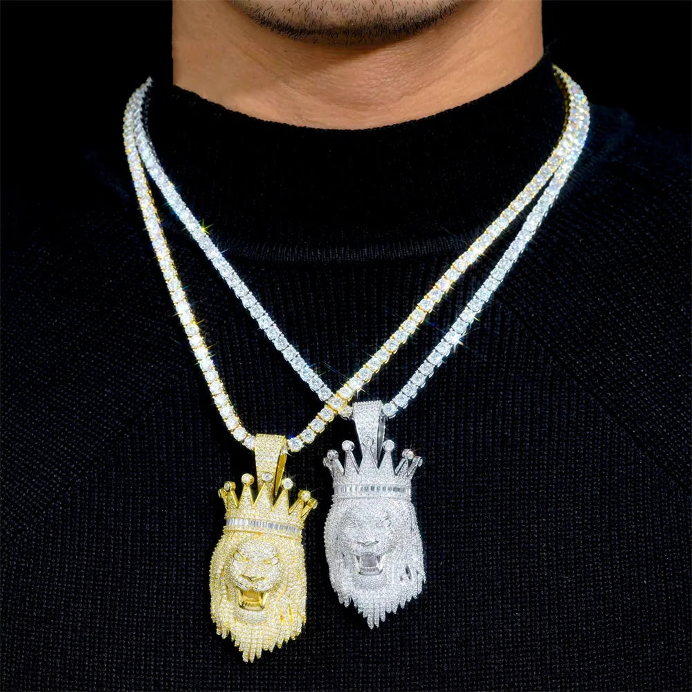 Crown Lion Pendant for Men, image 5