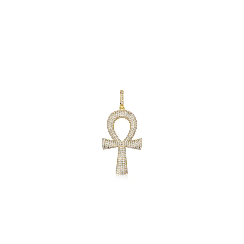 Iced Out Ankh Pendant for Men, image 10