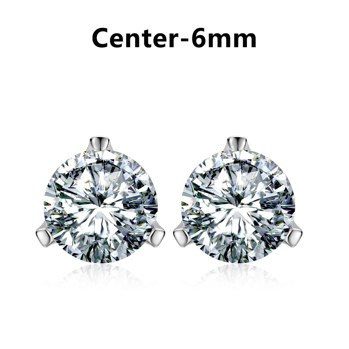 Moissanite Halo and Cluster Stud Earrings for Men, image 23