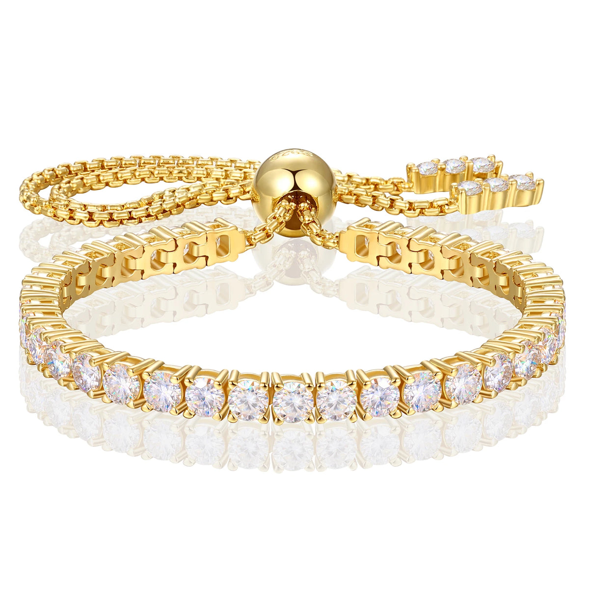 2mm to 4mm Adjustable Moissanite Tennis Bracelet, image 7