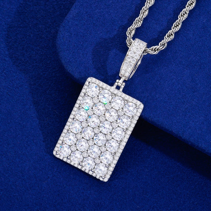 Iced Out Dog Tag Pendant for Men, image 7