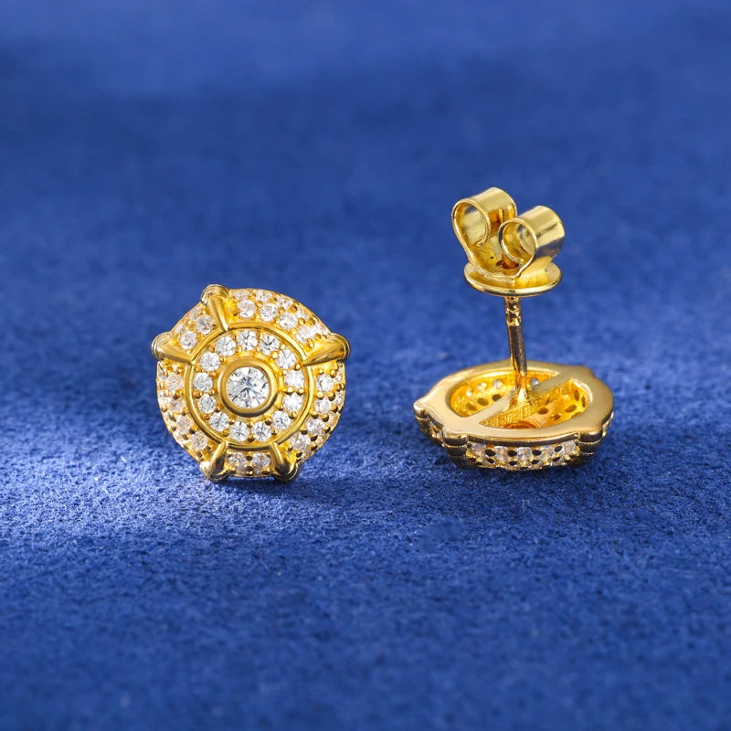 Moissanite Stud Earrings for Men, image 7
