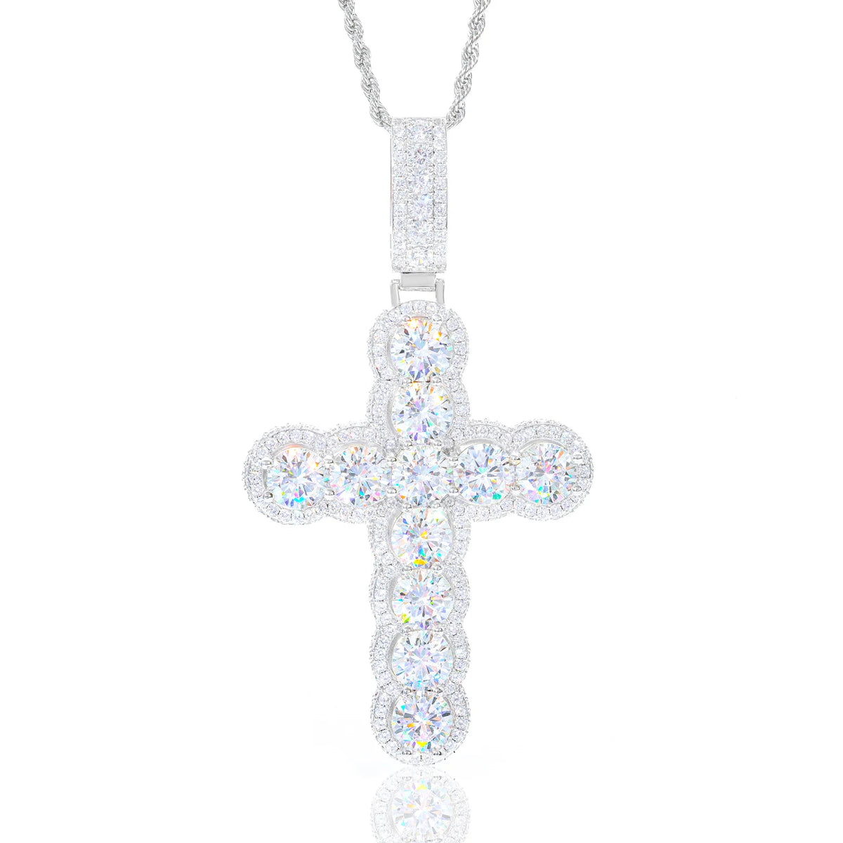Iced Out Cross Pendant for Men