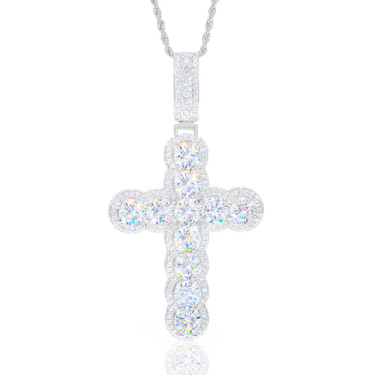 Iced Out Cross Pendant for Men