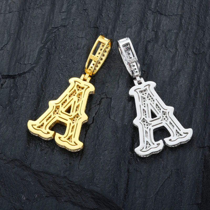 Iced Out Letter Pendant for Men, image 3