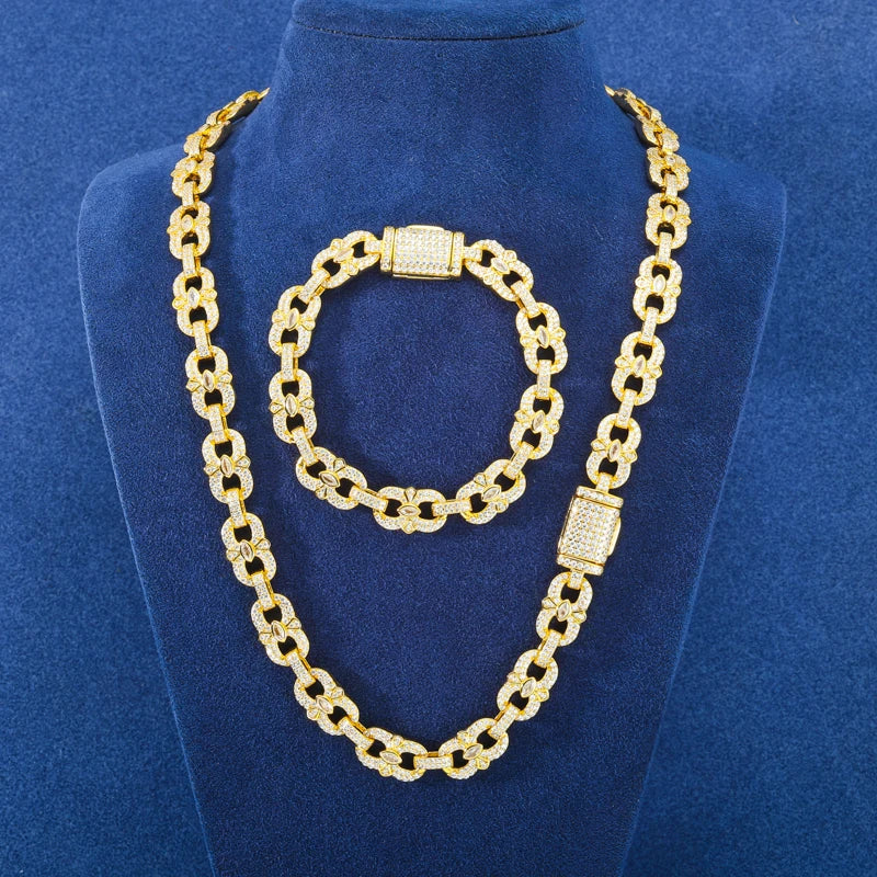 Iced Out Infinity Link Bracelet or Necklace, image 7