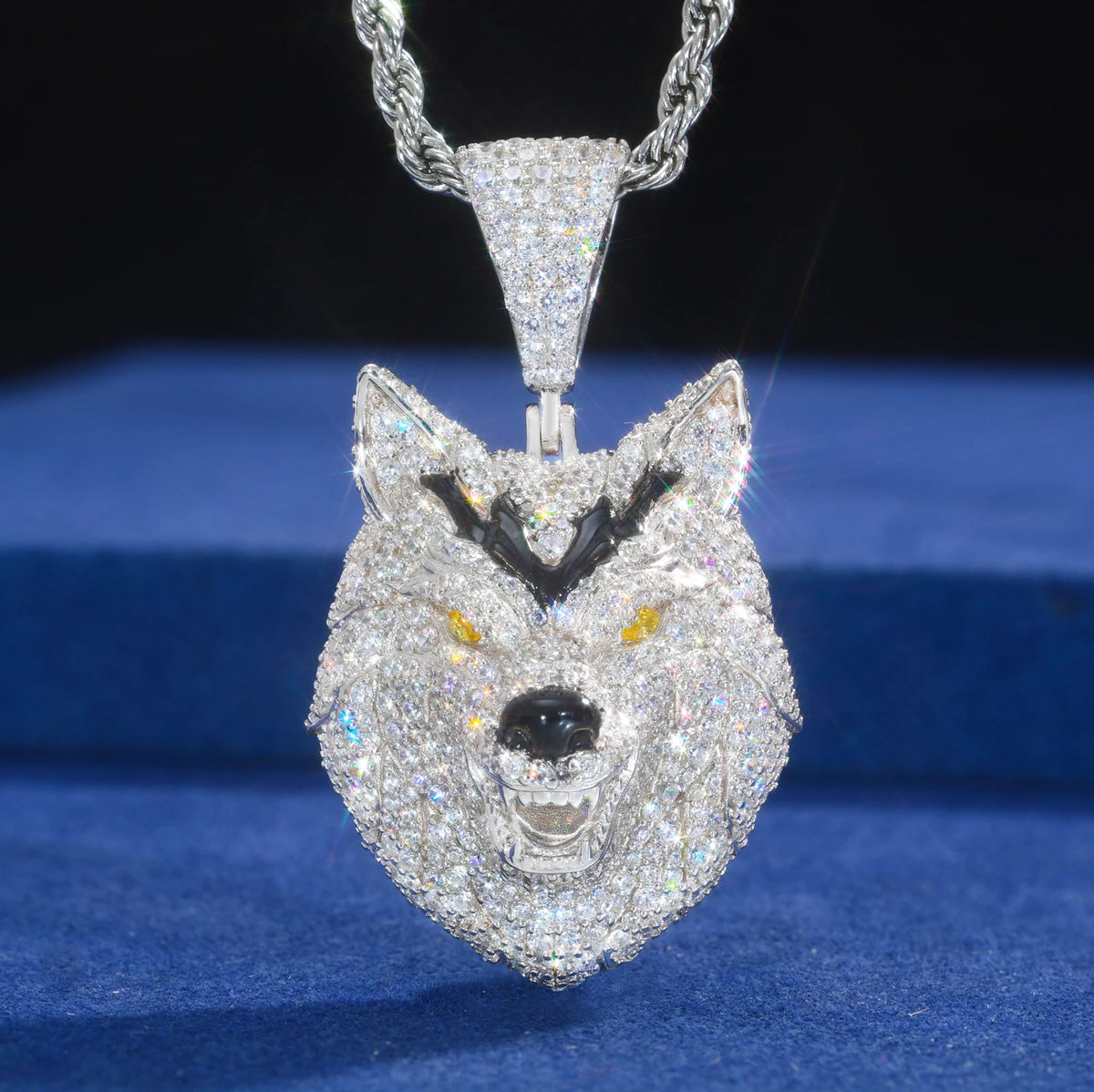 Iced Out Animal Head Pendant for Men, image 7