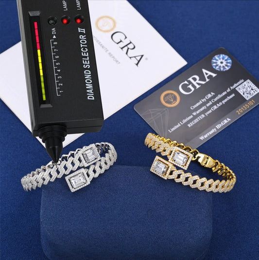 Iced Out Cuban Link Bracelet for Men, image 3